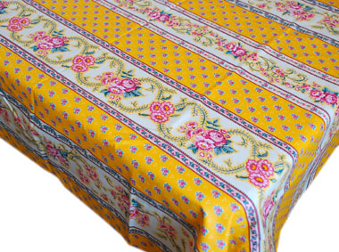 French coated tablecloth (Nais. safran)